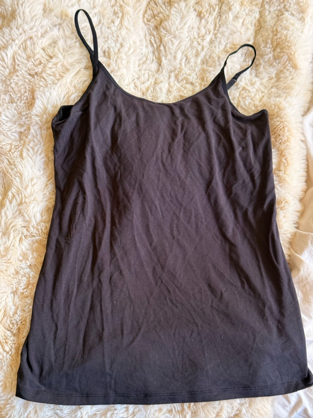 Felina Black Slim Spaghetti-Strap Tank Top